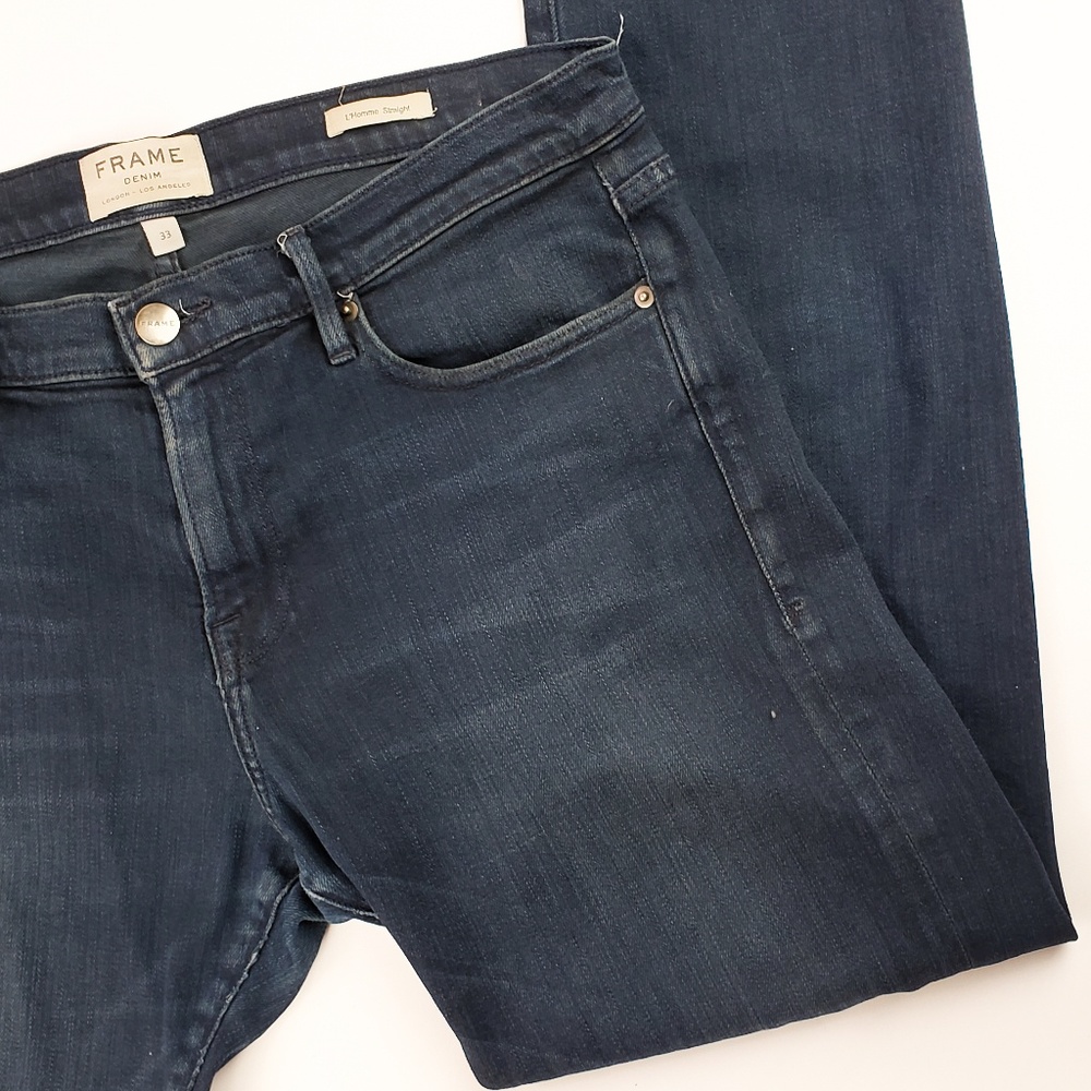 Frame Denim L'Homme Straight Leg Denim Jeans Pants
